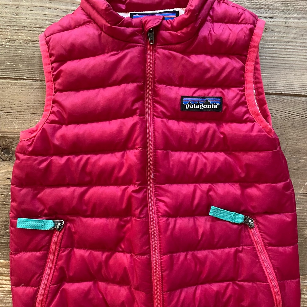 Patagonia 2T berry Down sweater vest